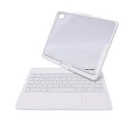 Erchineko Étui Clavier pour Tablette iOS A16 10e et 11e Génération, (White) | Étui Clavier, Rétroéclairage 7 Couleurs, Trackpad Multi-Touch, Support pour Stylo, Bluetooth, 450mAh, pour Tablette IOS A16