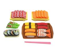 Ercoiong 1 Set Jouer de la Nourriture, Simulation sushis Jouer de la Nourriture comme si Vous Faites des Enfants Cuisine playset rôle Plastique Toys éducatifs Cadeaux pour Les Enfants 3 Ans et Plus