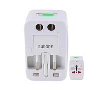 Erconsso Adaptateur de Voyage Universel,Convertisseur de Prise International pour Voyage | Connectivité Globale pour Téléphone Ordinateur Portable Maison Bureaux Hôtel avec Compatibilité UE UK US AU