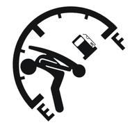 Erconsso Autocollant pour Voiture | Autocollants Réfléchissants Et Humoristiques Pour Automobile - Sticker Résistant À L'eau Pour Bouchon De Réservoir Véhicule À Forte Consommation - Camion Mur