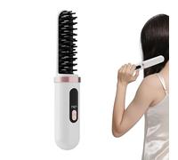 Erconsso Brosse Lisseuse Portable | Lisseur Boucleur Portable à Chauffage Rapide,Peigne Chauffant Lisseur Cheveux,Pour Vacances Déplacements Quotidien Utilisation en Voyage