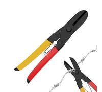 Erconsso Coupe-Métal - Cisailles À Coupe Droite - Ciseaux Aviation Tôle Avec Verrou Sécurité Et Poignée Antidérapante - Pour Atelier Rénovation de Maison Chantier Installation de Gainerie Projet de