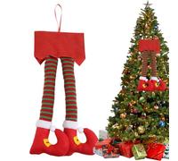 Erconsso Décorations De Coffre De Voiture - Décorations pour Les Jambes du Père Noël,Ornements De Noël pour Automobile - pour Sapin De, SUV, Camion, Motocyclette, Camping-Car, Véhicule, Scooter