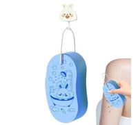 Erconsso Éponge de Bain pour Bébé | Éponge Gommante Absorbante Voyage avec Cordon pour Douche Enfant,Gommage Bain Prise Facile Motif Ludique Bébés