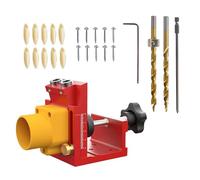 Erconsso Gabarit À Trous De Poche | Gabarit de Guide de Perçage pour Trou de Poche en Menuiserie,Dispositif De Perçage Avec Collecte De Poussière,Pour l'Installation d'Armoires la Menuiserie les