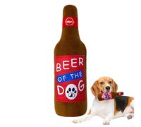 Erconsso Jouets pour Chien Qui Couinent - Jeu Interactif Bouteille De Vin,Jouet Couché Squeaky pour Chien,pour Mâchonnement Stimulation Mentale Activité Physique Intérieur Extérieur Caisse