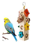 Erconsso Jouets pour Perroquets - Accessoires À Mâcher Et À Détruire en Bois pour Perruches Calopsittes - Jouets à Ronger pour Perroquets,pour Aras Inséparables Conures Enrichissement et
