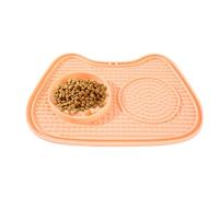 Erconsso Mangeoire Anti-Glouton pour Chat | Bol Puzzle Interactif Anti-Étouffement À Ventouse | Plat Puzzle pour Friandises À Manger Lentement,pour Bandes De Yaourt Boîtes Nourriture Humide Et