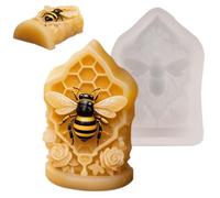 Erconsso Moules à de bougies | Fleur Abeille DIY Démoulage Facile | Décor Printemps Silicone Moules à Bougies | pour Adultes Débutants Projets Décoration Intérieure, Résine, Époxy, Savon, Loisirs