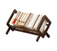 Erconsso Organisateur D'Étagère De Bureau,Étagère en Bois De Rangement pour Bureau,Bibliothèque de Table Anti-Dérapante - pour Journaux Documents CDs Chambre Salon Dortoir Salle De Classe