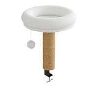 Erconsso Panier pour Chat Fixé Au Bureau - Anti-Bascule 360° Rotatif Réglable - Nid Adjustable pour Chat sur Table,pour Intérieur Extérieur Hiver Rebord Fenêtre Chambre Salon Balcon Bibliothèque Lieu
