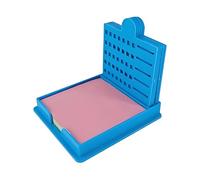 Erconsso Pochoir et support pour notes adhésives - Base de blocs adhésifs - Distributeur de bureau avec pochoir pour étudiants, enseignants, collègues, lieu de travail, école