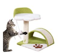 Erconsso Poteau à gratter pour Chat, Poteau pour Chat d'intérieur, Pont à gratter pour Petit Chat, Tour d'arbre à Chat en sisal, Jouet de Plates-Formes de Saut pour Chat, Poteau à gratter en sisal