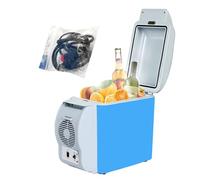 Erconsso Réfrigérateur portable de voiture, réfrigérateur de voiture, grande capacité de 7,5 L, réfrigérateur de camping, boîte isotherme de voyage électrique portable pour chambre à coucher, camping