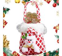 Erconsso Sacs À Bonbons De Noël,Fournitures De Fête Bonhomme De Neige Avec Poignée - Pochette À Bonbons De Noël | Pour Halloween Veille De Thanksgiving Réveillon De La Saint-Sylvestre Fêtes Maison