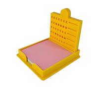 Erconsso Support de notes adhésives | Distributeur de bloc-notes adhésif avec pochoir pour étudiants, enseignants, collègues, lieu de travail, école