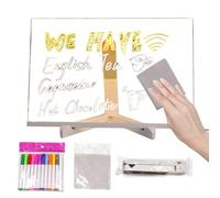 Erconsso Tableau lumineux effaçable à sec | Tableau lumineux en acrylique effaçable à sec pour dessiner des messages, café, bar, école, maison, boutique, anniversaire, bureau