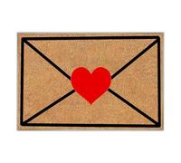 Erconsso Tapis de Saint-Valentin, tapis de bienvenue en forme de cœur antidérapant et absorbant pour entrée, salle de jeux, chambre à coucher, salon, cuisine, bureau, hôtel