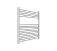 Ercos Chauffe-serviettes chauffant pour salle de bain, dimensions 750 x 770 mm, radiateur de couleur gris mat, fixations de 1/2" fournies avec kit de montage