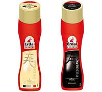 Erdal Lot de 2 flacons de crème d'entretien Express pour chaussures - Toutes les couleurs et noires - Huile d'amande fraîche