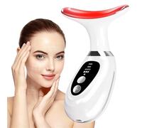 erdnretl Red-Light-Therapy-Masseur pour visage et cou, 7 couleurs pour rajeunissement de la peau des femmes, outil de massage du visage pour tonifier et stimuler l'éclat du visage
