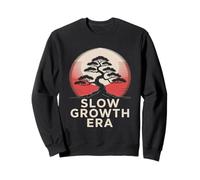 Ère Croissance Lente Bonsaï Zen Coucher De Soleil Nature Sweatshirt