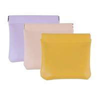 Erebloom Mini pochette en cuir avec fermeture à bouton-pression personnalisée, sans fermeture éclair, 3 pièces., 3.9*3.9in, Mode