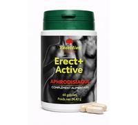 ERECT + ACTIVE - Complément Alimentaire Tonifiant Sexuel Intense pour Homme - Performance, Vigueur, Endurance Sexuelle - Maca, Ginseng, Tribullus, Zinc, 60 gélules