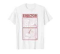 Erector Maquette de Chantier de Levage Pièces Diagramme Rétro T-Shirt