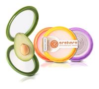 Erehere Lot de 4 boîtes de conservation pour avocats et oignons en silicone, multifonctionnelles et parfaites pour les citrons, le fromage, les tomates, les pommes de terre, l'ail