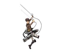 Jazwares Figurine Eren Jaeger (Total Anime) 16,5 cm, Visages & Mains interchangeables, Arme