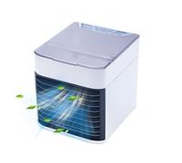 ERETYRET Climatiseur Portable Humidificateur Domestique Mini Purificateur D'air USB Ventilateur De Refroidissement Bureau Avec Lumière LED Couleur For La Maison RafraîChissez Vous Rapidement(303-1)