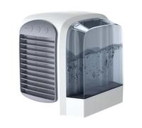 ERETYRET Mini Climatiseur Portable, Ventilateur De Refroidissement À Eau, Humidificateur, Purificateur D'air Bureau, Avec Veilleuse For Le Et La Maison RafraîChissez Vous Rapidement(Gray)