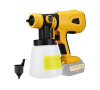 ERETYRET Pistolet De Pulvérisation Électrique Sans Fil, 1000ML, For Batterie Li-ion 18V/20V Max, Pulvérisateur De Peinture Portable, Aérographe De Revêtement De Meubles Automobiles Facile à Utiliser