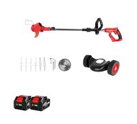 ERETYRET Tondeuse À Gazon Électrique 2500 W 20 000 TR/Min sans Fil, Coupe-Herbe Longueur Réglable, Outil De Jardin for Batterie 18 V Facile à Utiliser(2 Battery)