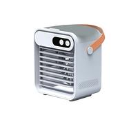 ERETYRET Ventilateur de climatisation portable Mini climatiseur purificateur humidificateur bureau USB ventilateur refroidissement à air refroidisseur d'air (blanc) RafraîChissez Vous Rapidement