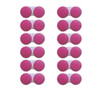 Erewa Lot de 12 étuis pour lentilles de contact, boîte de rangement pour lentilles de contact (rose rouge)