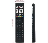 ERF2AC36 Télécommande Vocale Remplacée Convient pour Hisense QLED 4K TV ERF2AC36H ERF2AC36 43A7NQ 50A7NQ 55A7NQ 65A7NQ 65A6N 43A6N 40A4N 55U6NQ (Mit Sprachfunktion)