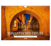 Erfurt la romantique - Images d'une ville pleine d'histoire, Version française (Calendrier mural 2026 DIN A4 portrait), Calendrier CALVENDO mensuel