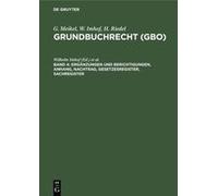 Ergänzungen Und Berichtigungen, Anhang, Nachtrag, Gesetzesregister, Sachregister