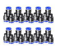 ERGAOBOY 10 Pcs 6mm OD Y Splitter Plastique Push to Connect Pneumatique Raccords 3 Voies Tube Connect Push Fit Push Lock (PY6)