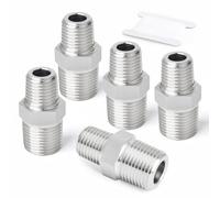 ERGAOBOY 2 Pcs 1-1/4" x 3/4" BSP Raccords hexagonaux mâles à tête froide, Raccords de tuyauterie en acier inoxydable 304