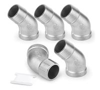 ERGAOBOY 2 pièces 3/4" femelle vers 3/4" mâle en acier inoxydable 304 à 45 degrés pour les connexions de tuyaux