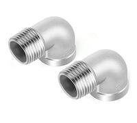 ERGAOBOY 2 pièces en acier inoxydable 304 connecteurs coudés à 90 degrés, raccords de tuyauterie BSP 3/8 "mâle à 3/8" femelle