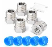 ERGAOBOY 5 pièces 1/4 "femelle BSP à 3/8" BSP mâle forgeage réducteur douille hexagonale, adapté pour le raccordement de tuyaux