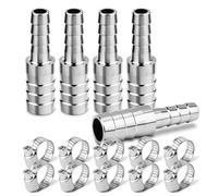 ERGAOBOY 5 pièces d'adaptateur en acier inoxydable 304 pour tuyau réducteur 19MM à 15MM, raccord union pour tuyau réducteur, raccord union pour tuyau réducteur pour refroidisseur d'eau et d'air