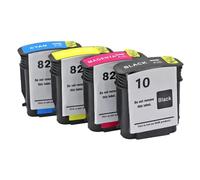 eRgDFS 1 2 3 4 Set Cartouche à Encre Compatible Compatible avec DesignJet 500 500PS 800 800P(for 10 82 1set)