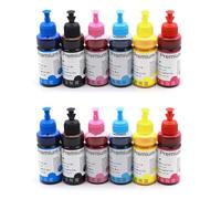 eRgDFS 100 ML d'encre de Sublimation Compatible avec WF-2630 WF-2750 WF-2760 WF-2850 WF-2860 WF-3520 WF-3540 Transfert Court(2set)