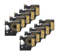 eRgDFS 20pk Compatible avec Le Bande d'étiquette D1 Couleurs Mixtes de 12 mm Manager d'étiquette 160 280 420p Machine d'étiquette(20PK Black on Gold)