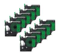 eRgDFS 20pk Compatible avec Le Bande d'étiquette D1 Couleurs Mixtes de 12 mm Manager d'étiquette 160 280 420p Machine d'étiquette(20PK Black on Green)
